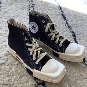 RICK OWENS DRKSHDW x Converse Black Canvas High-top sneakers